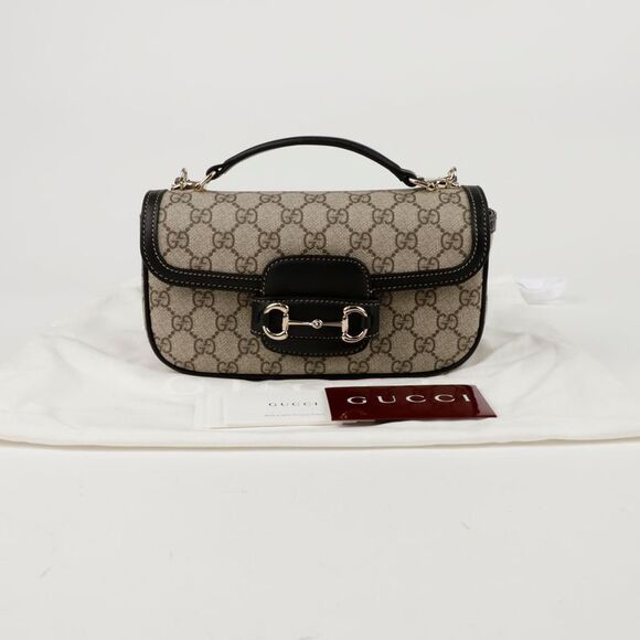 Gucci Handbags - Horsebit Small Top Handle Tote Shoulder Bag